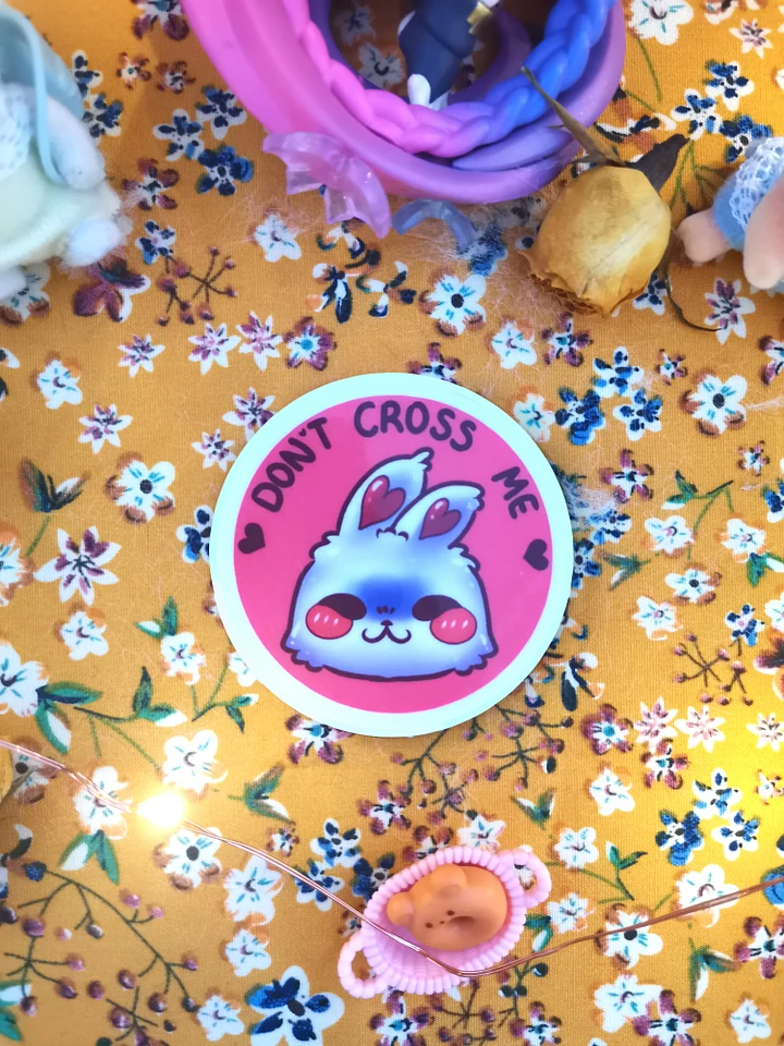 Don't Cross Me Bunny Sticker product image (2)