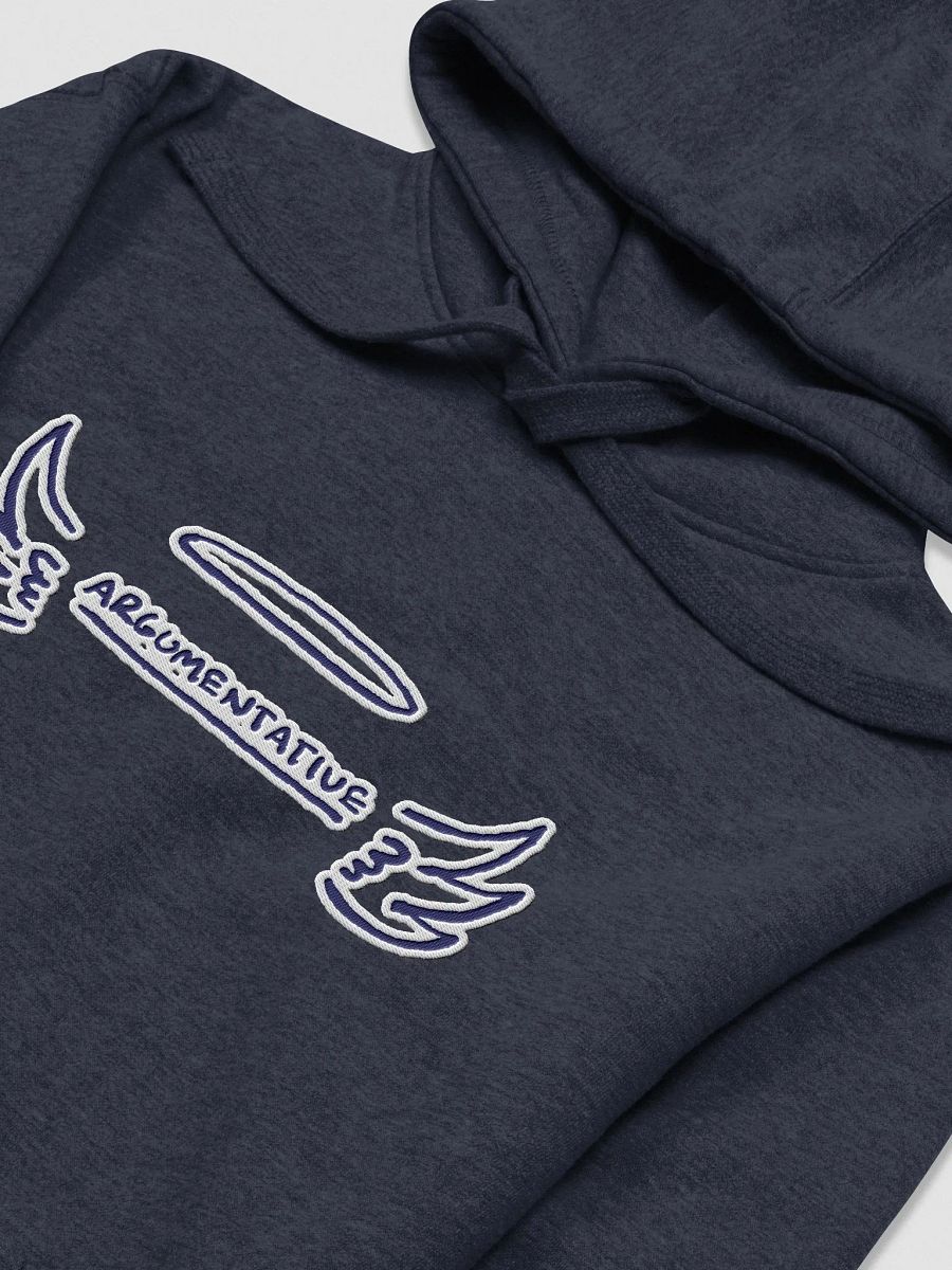 ANGELIC (lg. navy + white bubble design) embroidered heavyweight hoodie product image (3)