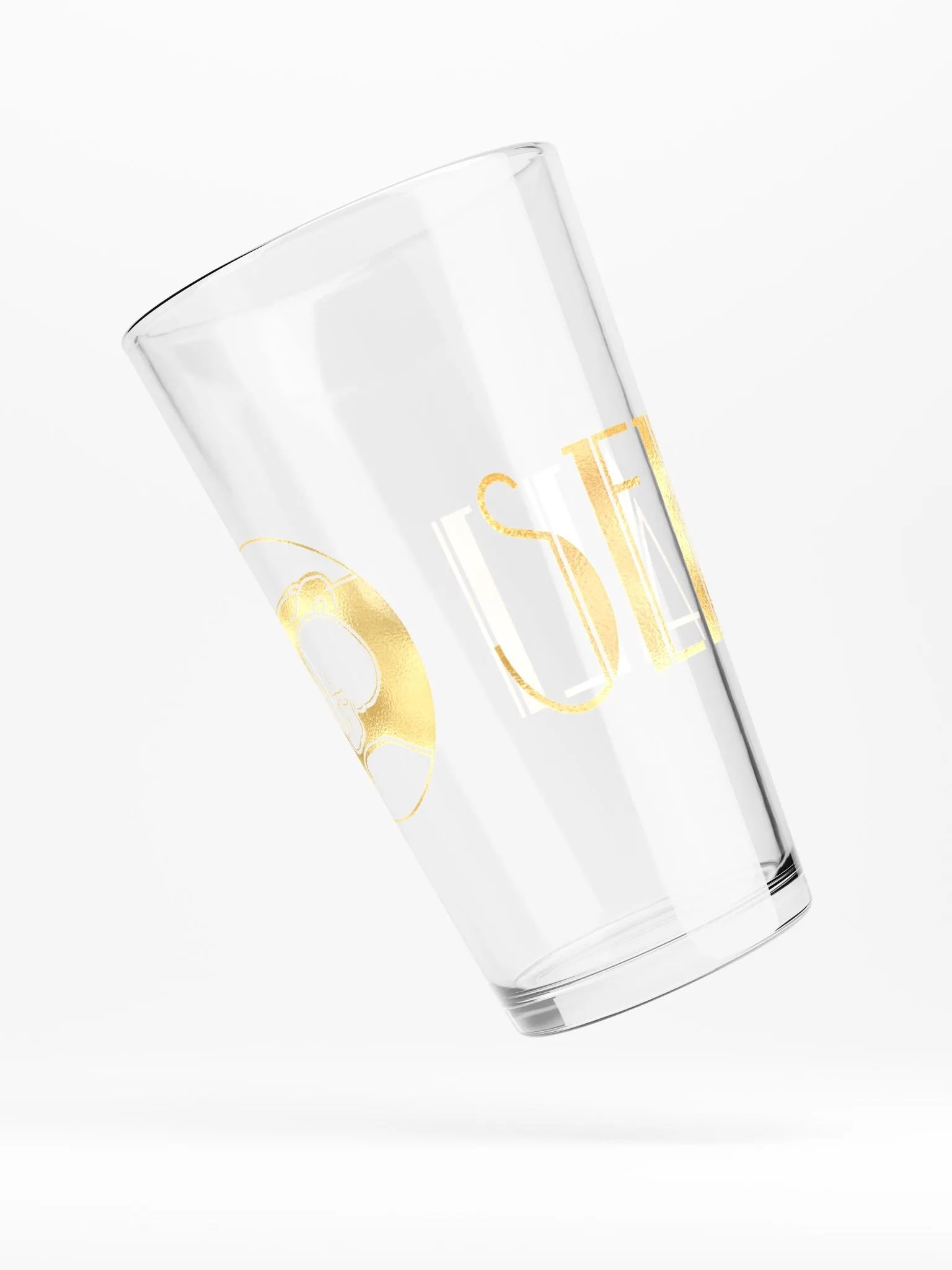 Sekhali Logo Gold Foil Pint Glass product image (4)