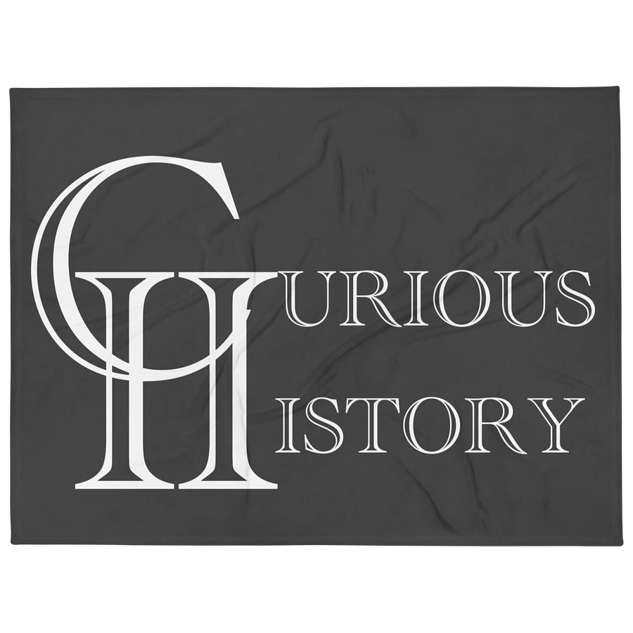 Curious History Logo Throw Blanket product image (1)