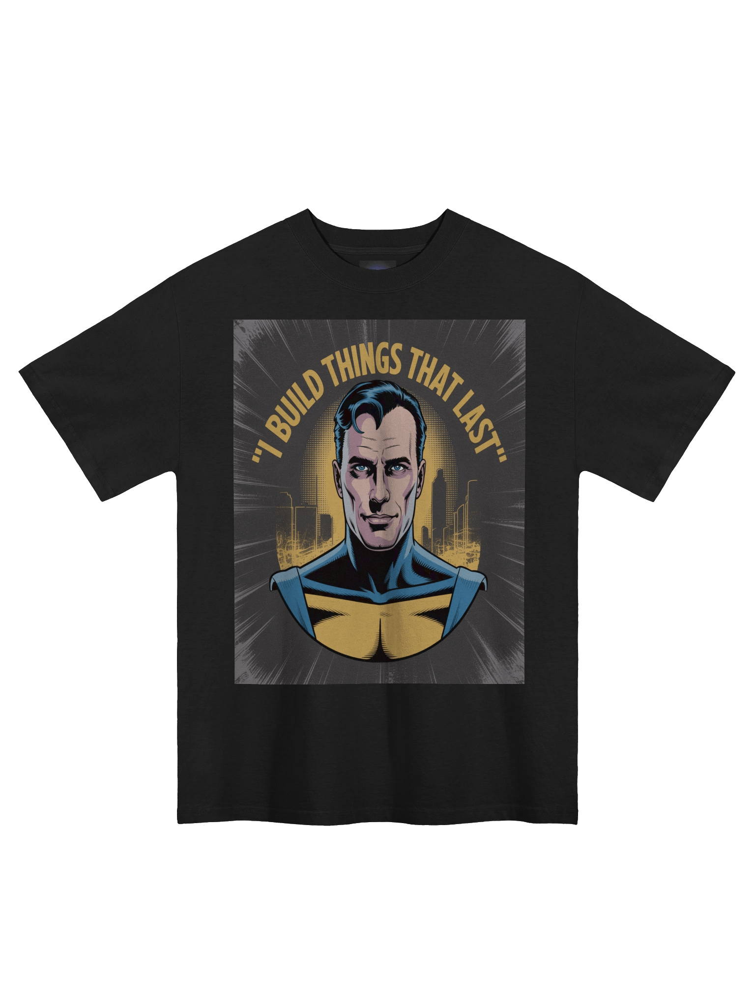 I Build Things That Last: Ozymandias Inspired Oversized Faded T-Shirt product image (3)