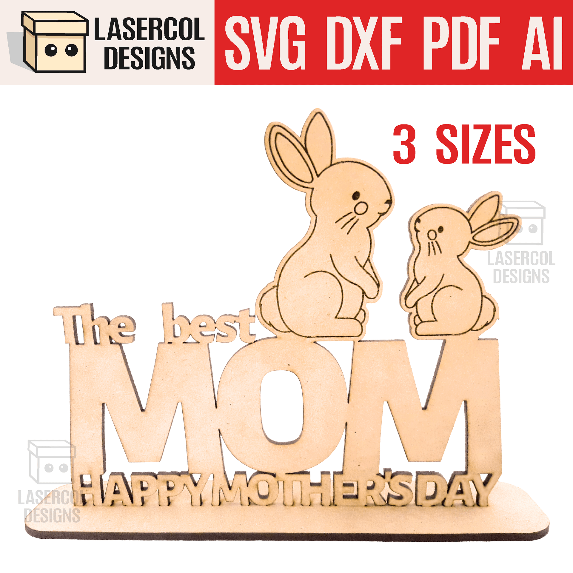 Mother's Day Gift Plaque Bundle (Set 1-2-3-4) - Laser Cut Files product image (5)