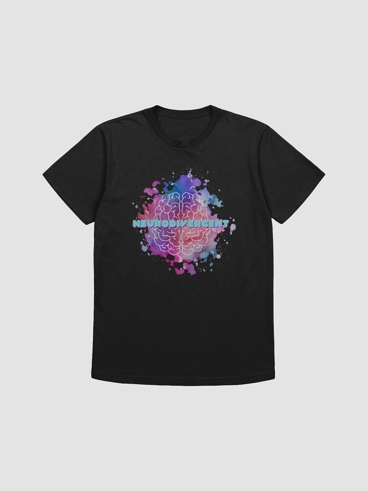 NeuroDivergent Retro Paint Splatter Brain Super Soft Shirt product image (4)