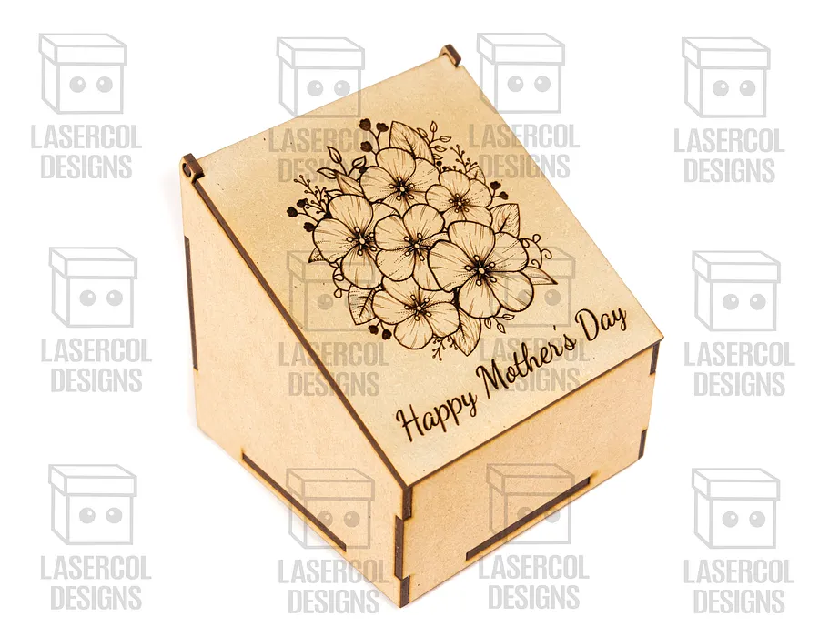 Mother's Day Gift Boxes (2 Sizes, 4 Styles) - Laser Cut Files product image (5)