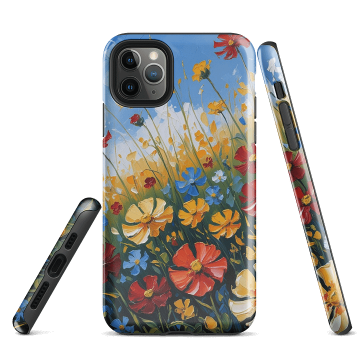 Impressionistic Flower Field Tough iPhone® Case product image (3)