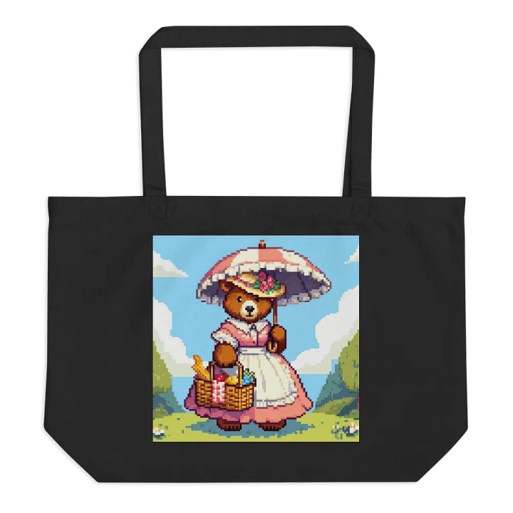 Pixel Art Momma Bear Southern Belle Cotton Tote product image (1)