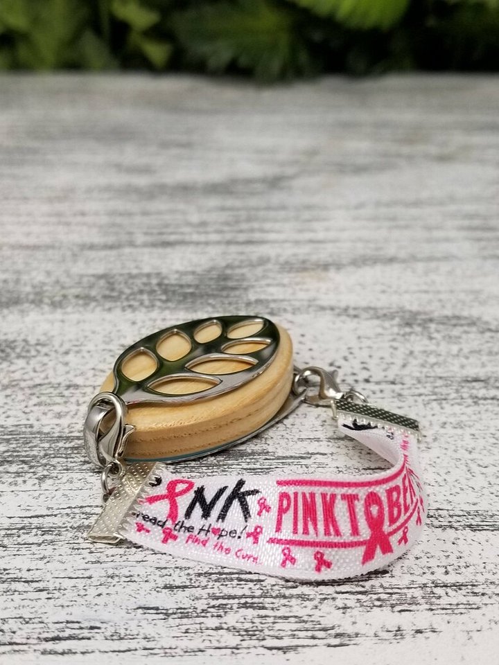 Pinktober Elastic Bracelet | Handmade Accessory for Bellabeat Leaf Urban & Ivy product image (1)