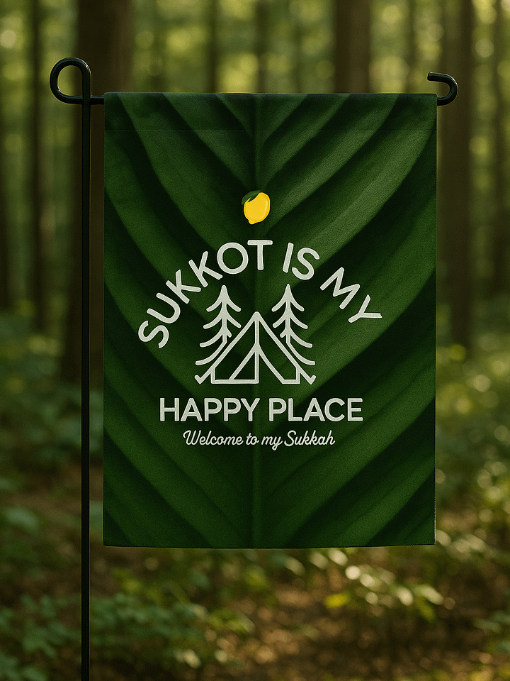 Sukkot Is My Happy Place Garden Flag product image (2)