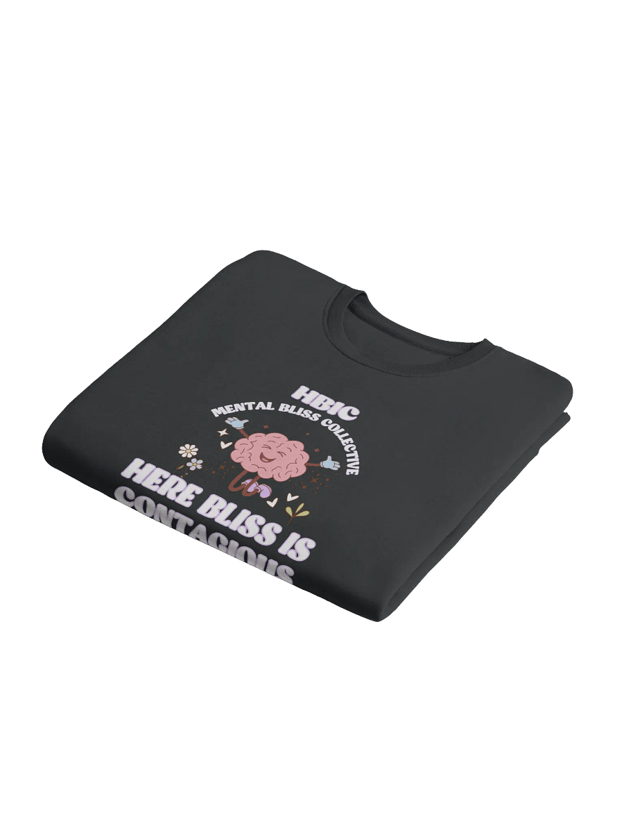 HBIC - Here Bliss Is Contagious Unisex Hoodie Eco Sweatshirt – Spread Happiness and Positivity product image (6)