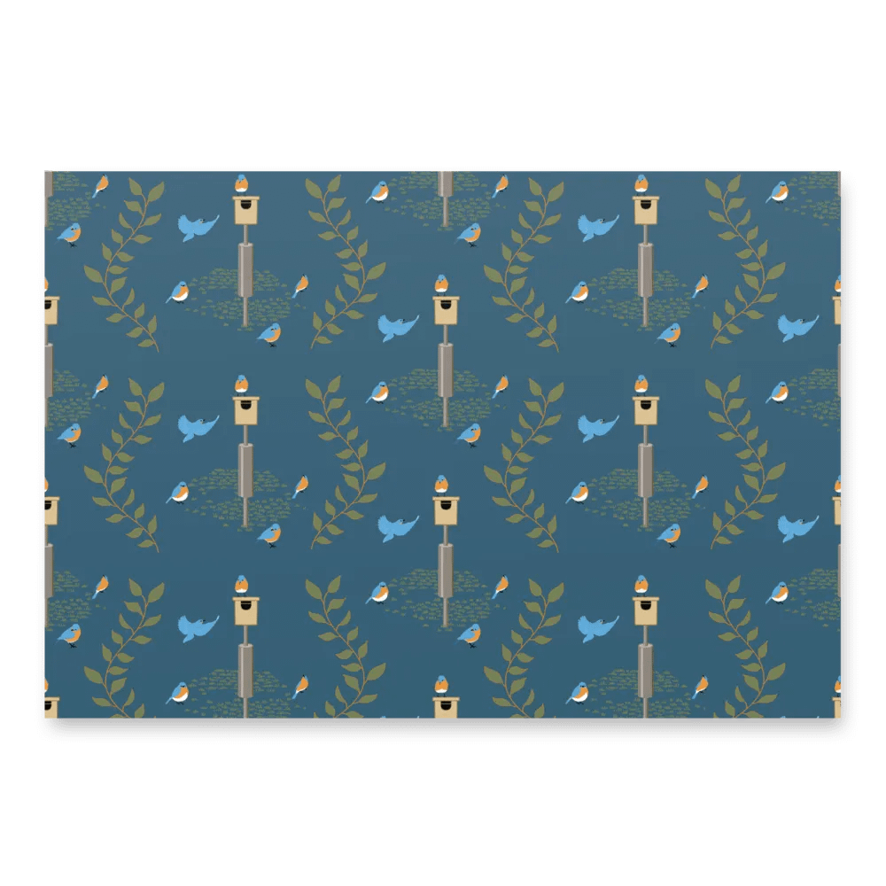 Bluebird Wrapping Paper Set 1 in Blue product image (8)