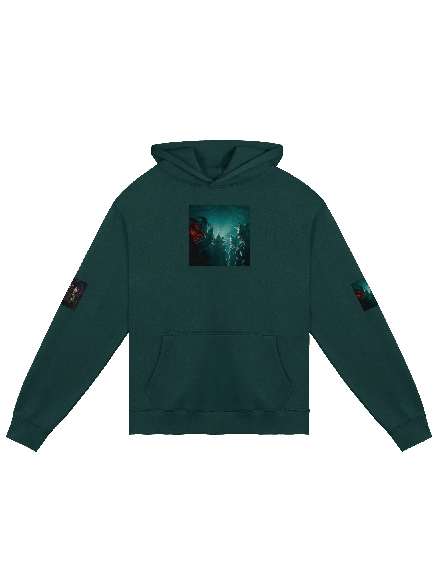 Whimsical Clown Trio Oversized Hoodie product image (1)