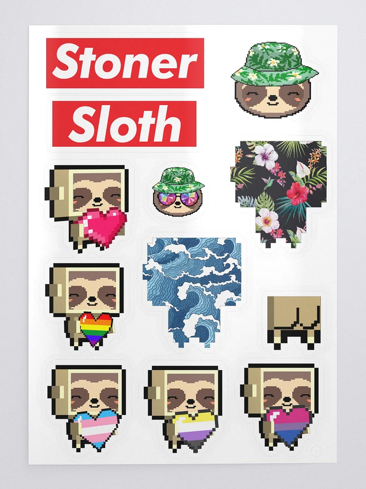 Stoner Sloth Sticker Page product image (1)