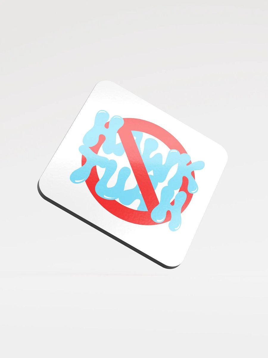 No Hawk Tuah Cork Coaster product image (1)