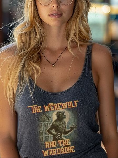 Werewolf Vintage Pulp Horror Fiction Style Tank Top product image (9)