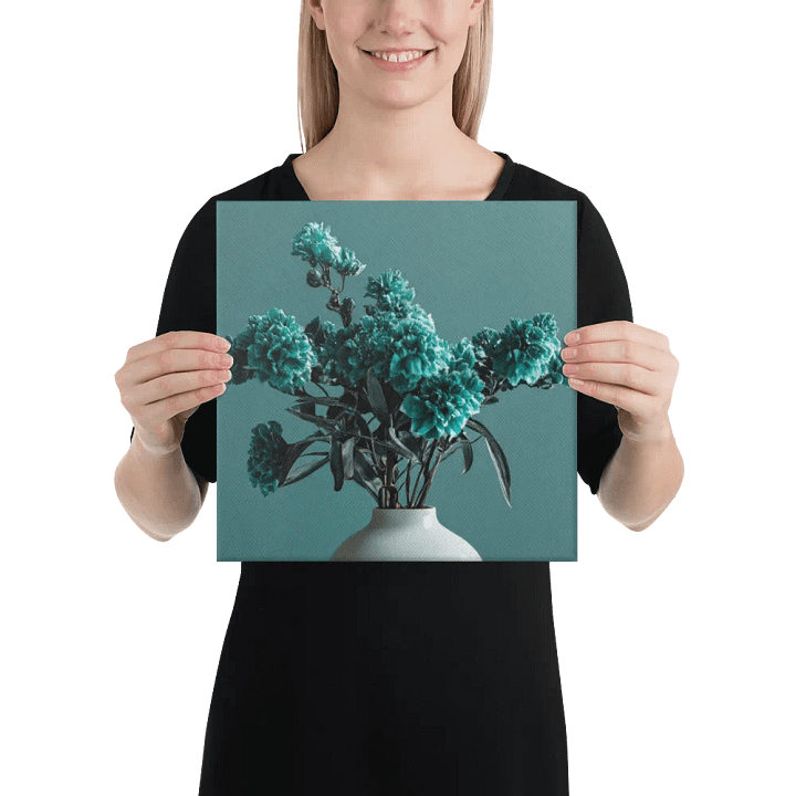 Teal Flower Wall Art #576 product image (2)