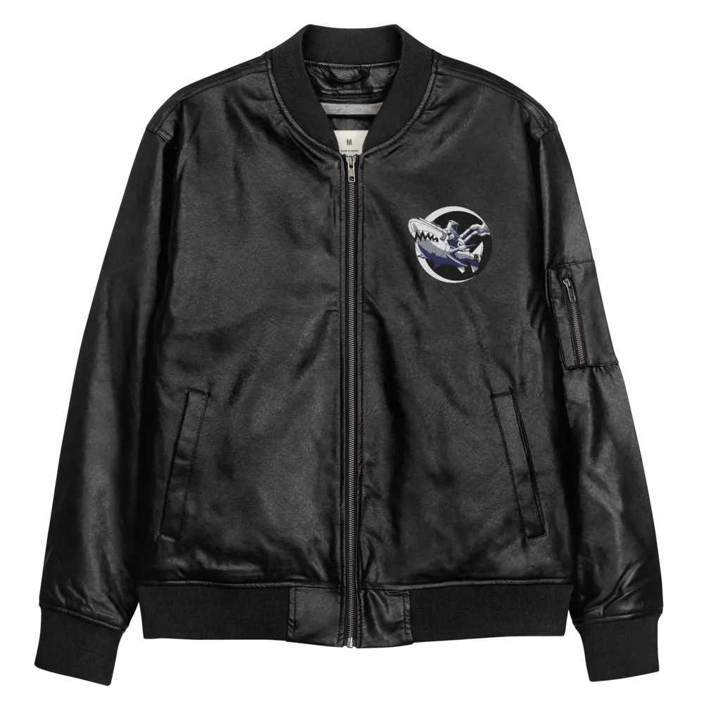 AnjelusX Faux Leather Bomber Jacket product image (11)