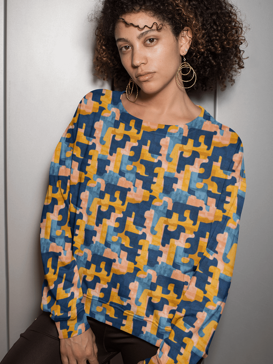 Flowing Shapes | Recycled Unisex Sweatshirt product image (2)
