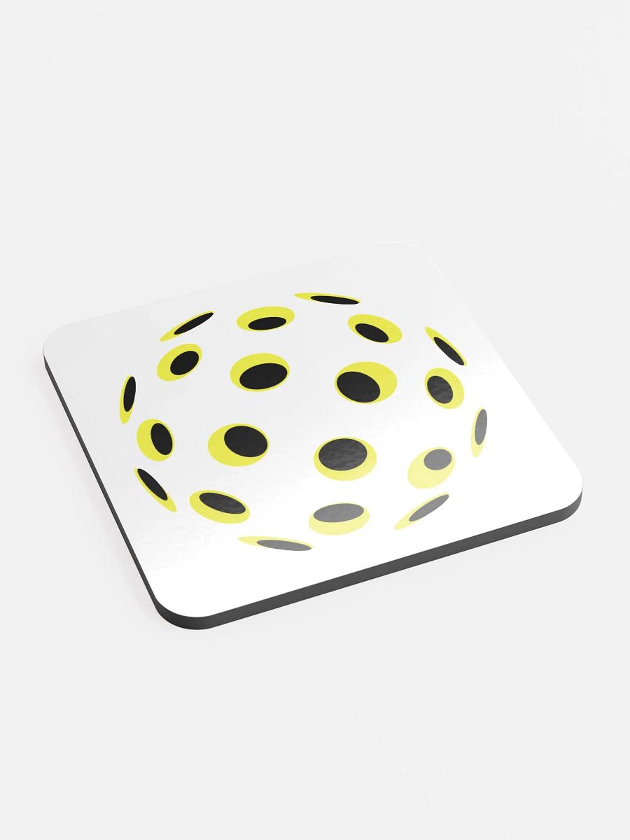Pickleball Spiral Sunburst Cork Coaster product image (2)
