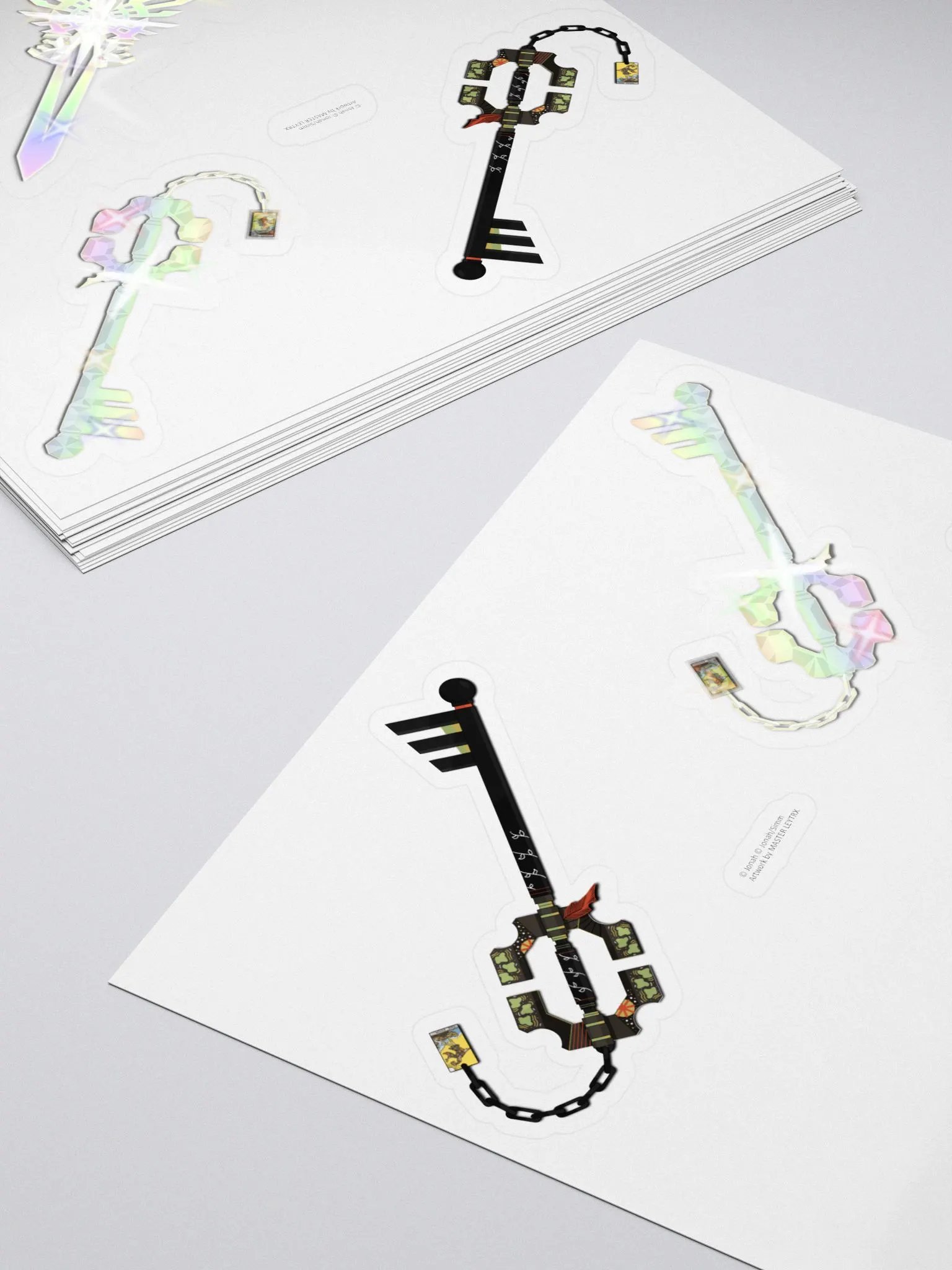 The Fool & The World Keyblade Sticker Sheet product image (4)