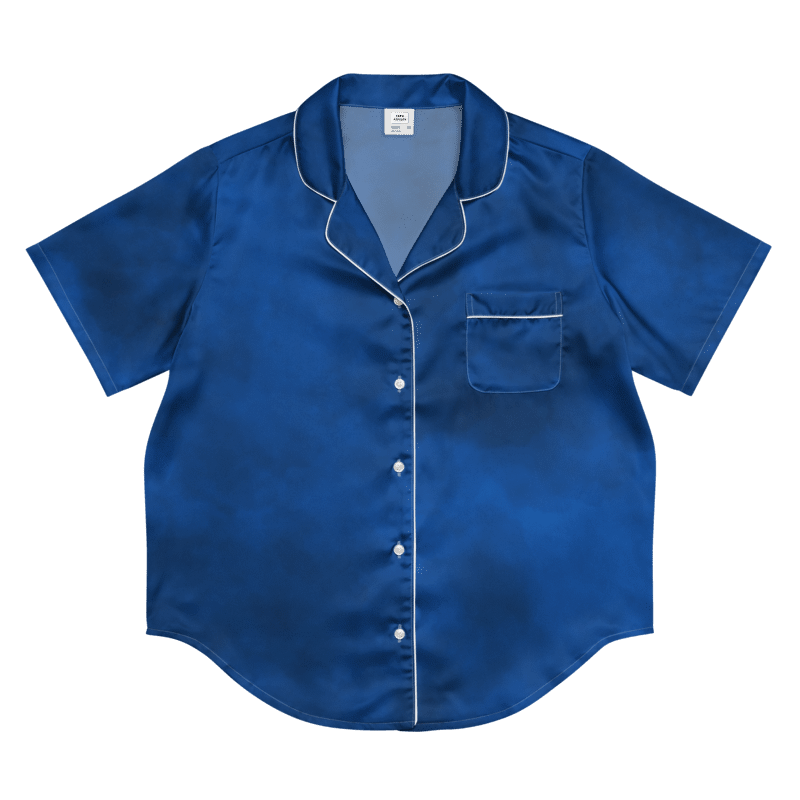Midnight Blue Dream Women's Pajama Top Short Sleeve product image (3)