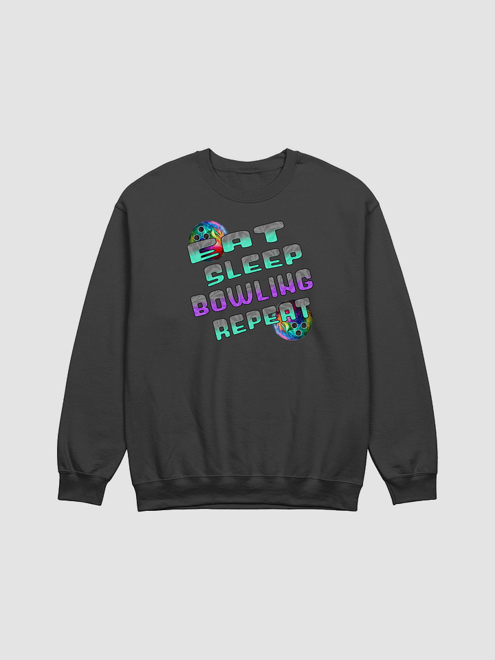 Eat Sleep Bowling Repeat Angle Strike & Style Crewneck Sweatshirt product image (1)