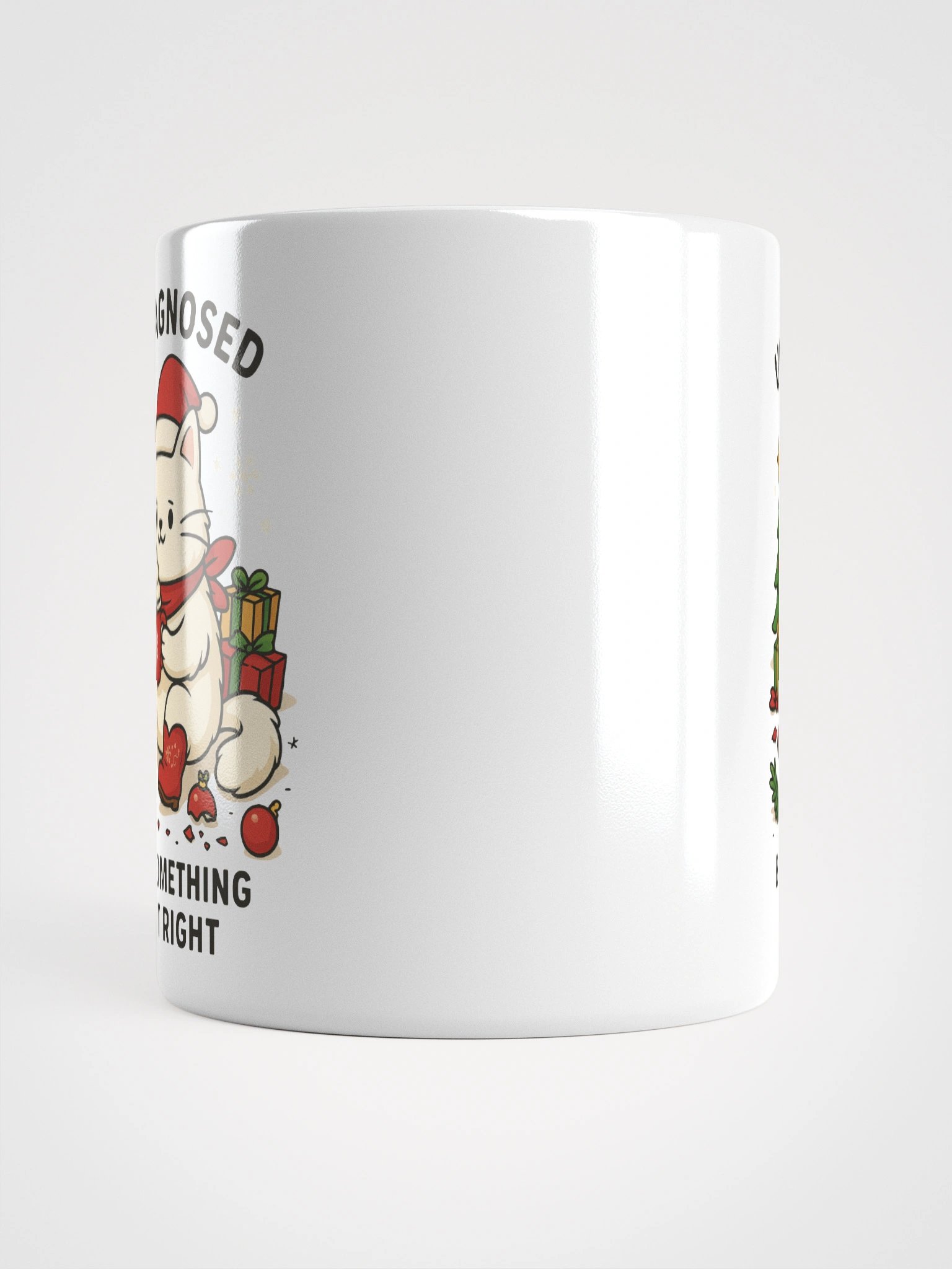 Festive Undiagnosed Cat Something Ain’t Right Mug product image (6)