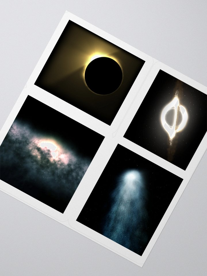 Space kiss cut stickers product image (5)