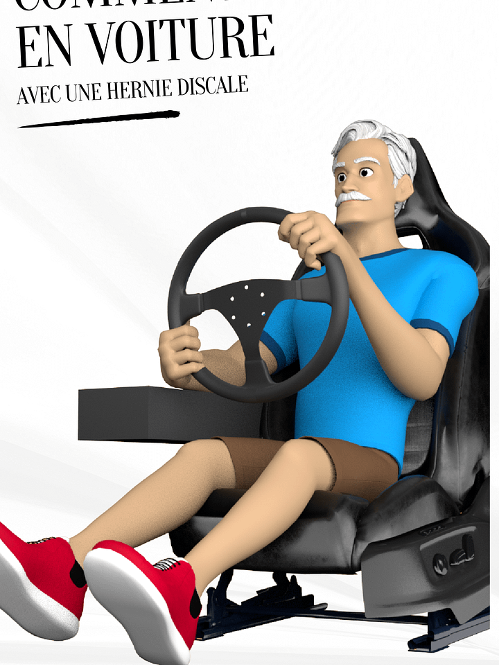 Comment s'asseoir en voiture et faire de longs trajets quand on a une hernie discale lombaire ? product image (1)