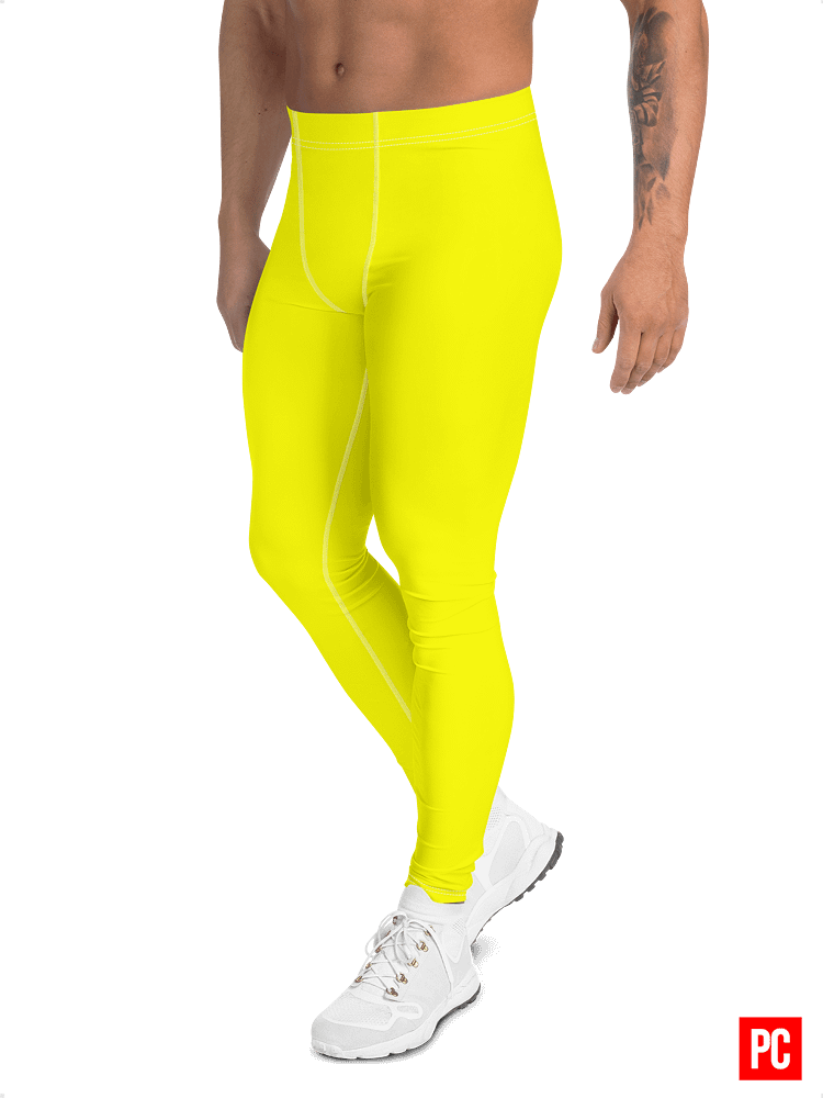 Men's Bright Yellow Leggings product image (4)
