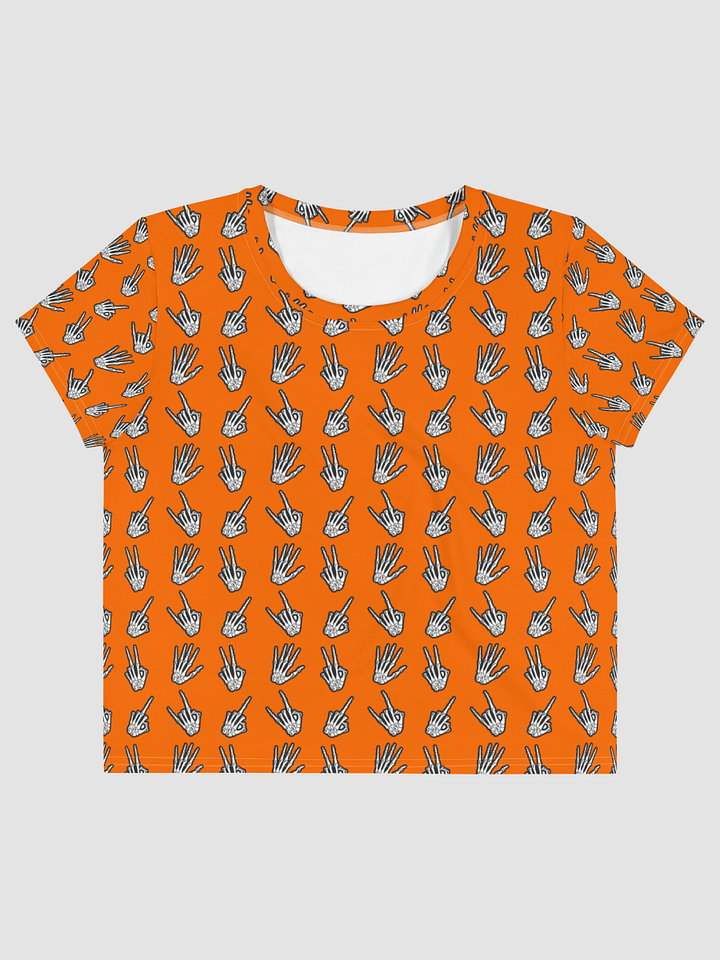 Bone Zone pattern crop tee product image (2)