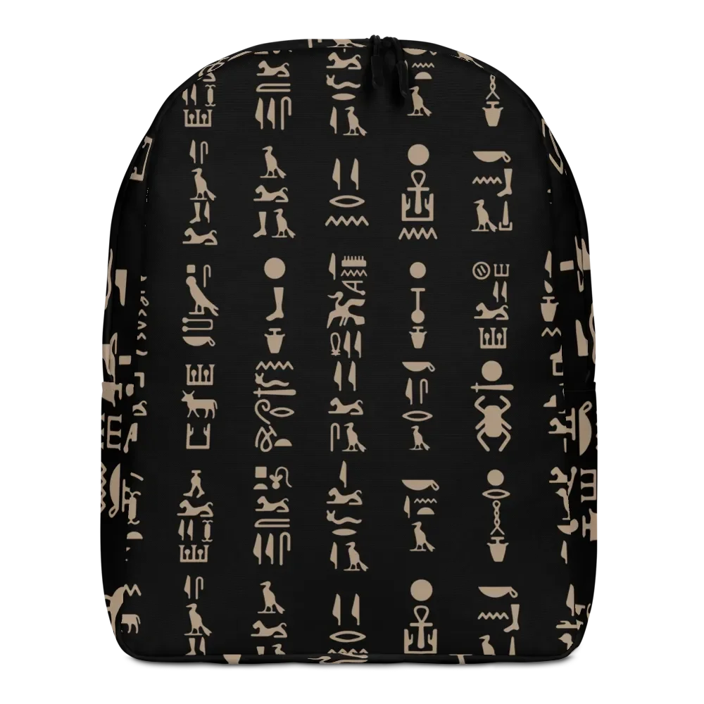 Isis Black Hieroglyphs Backpack product image (1)