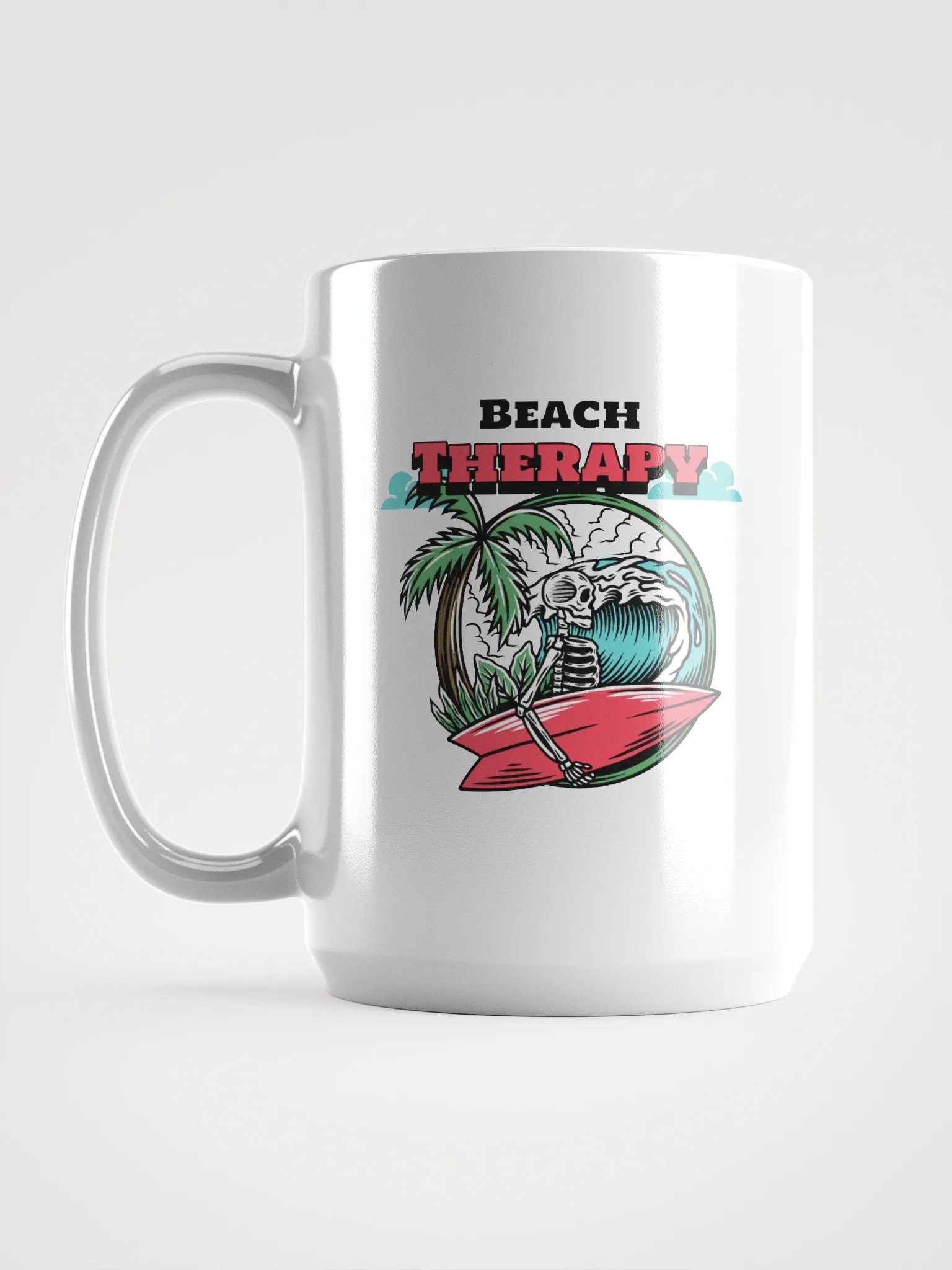 Beach Therapy – Skeleton Surf Mug product image (1)
