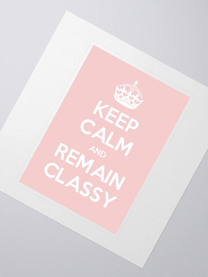 Keep Calm Sticker in Pink product image (6)