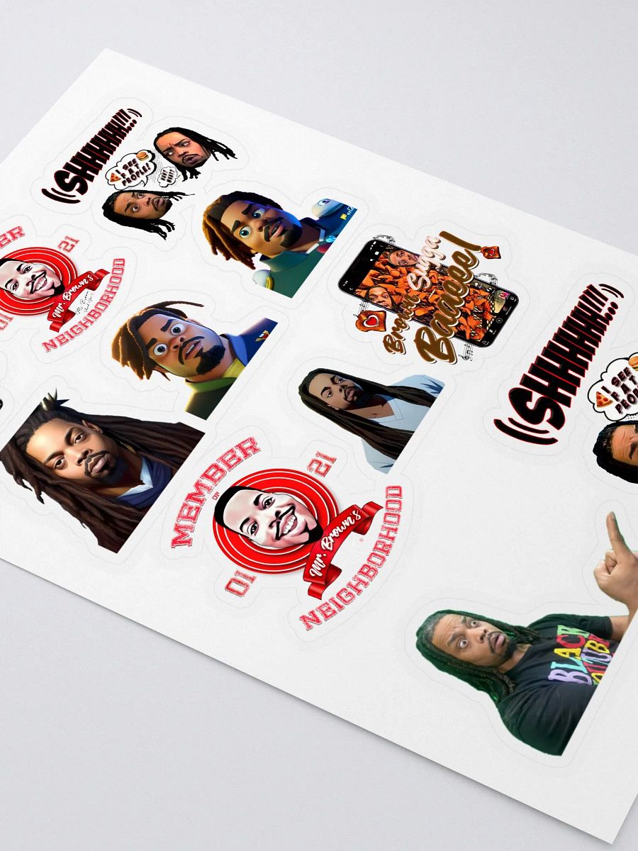 Mr. Brown Emoji Sticker Sheet product image (2)