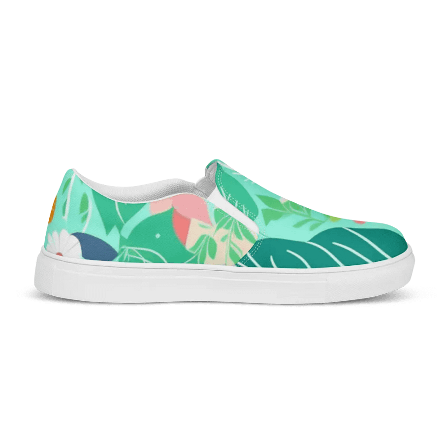 Floral Blossom-Women's Slip-On Canvas Shoes product image (11)