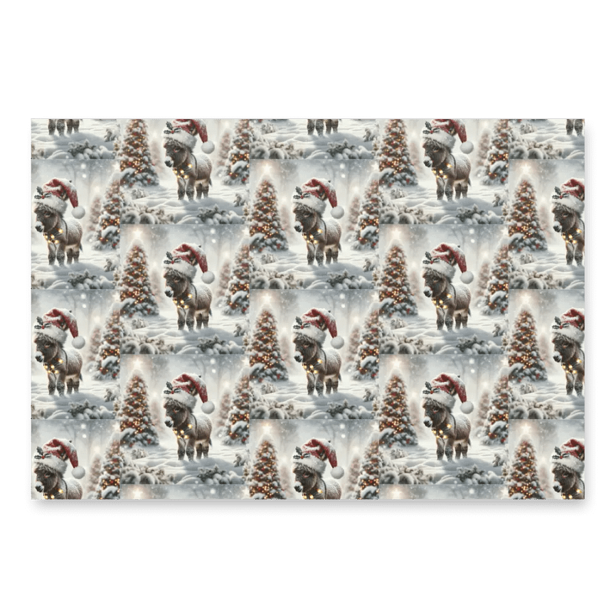 Festive Donkey Wonderland Wrapping Paper Set product image (3)