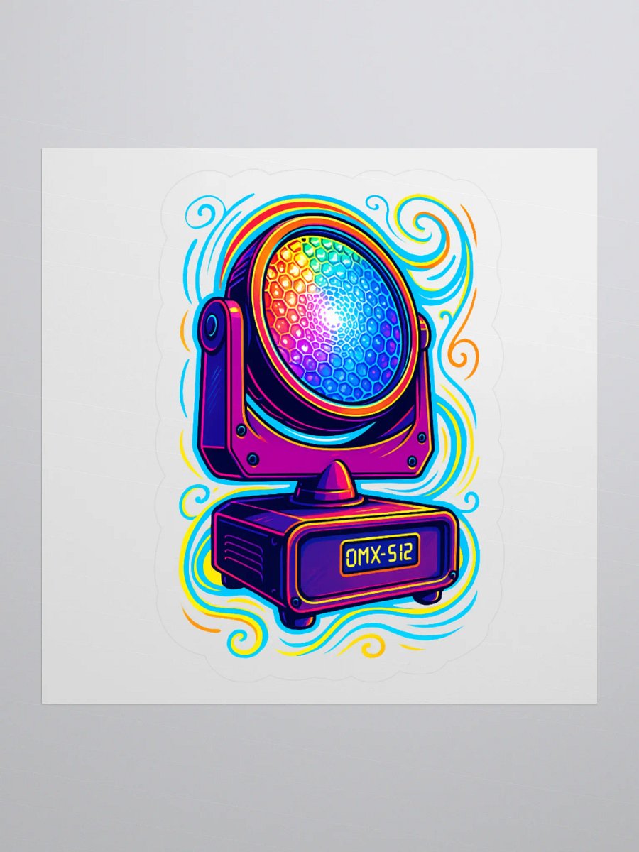 Theatrically Jerry: "Whimsical Bee-Eye" Moving Head Wash Light Stickers product image (1)