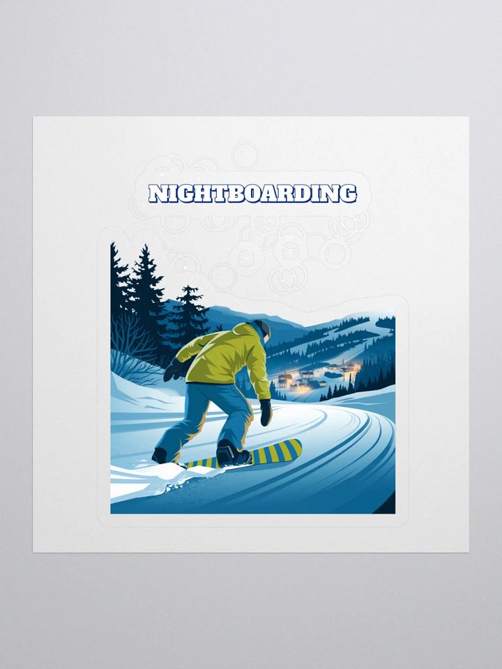 Nightboarding - Midnight Snowboarding Sticker product image (1)
