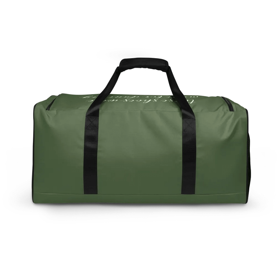 Large Dance Bag | Sage with White Logo and Quote product image (4)