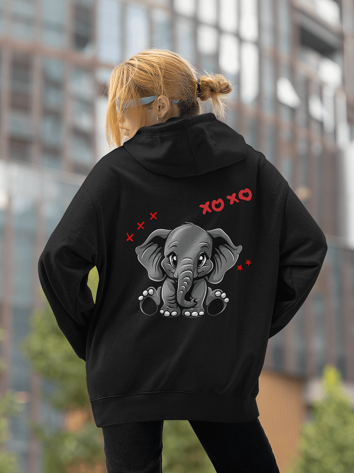 XOXO Baby Elephant Unisex Hoodie product image (1)