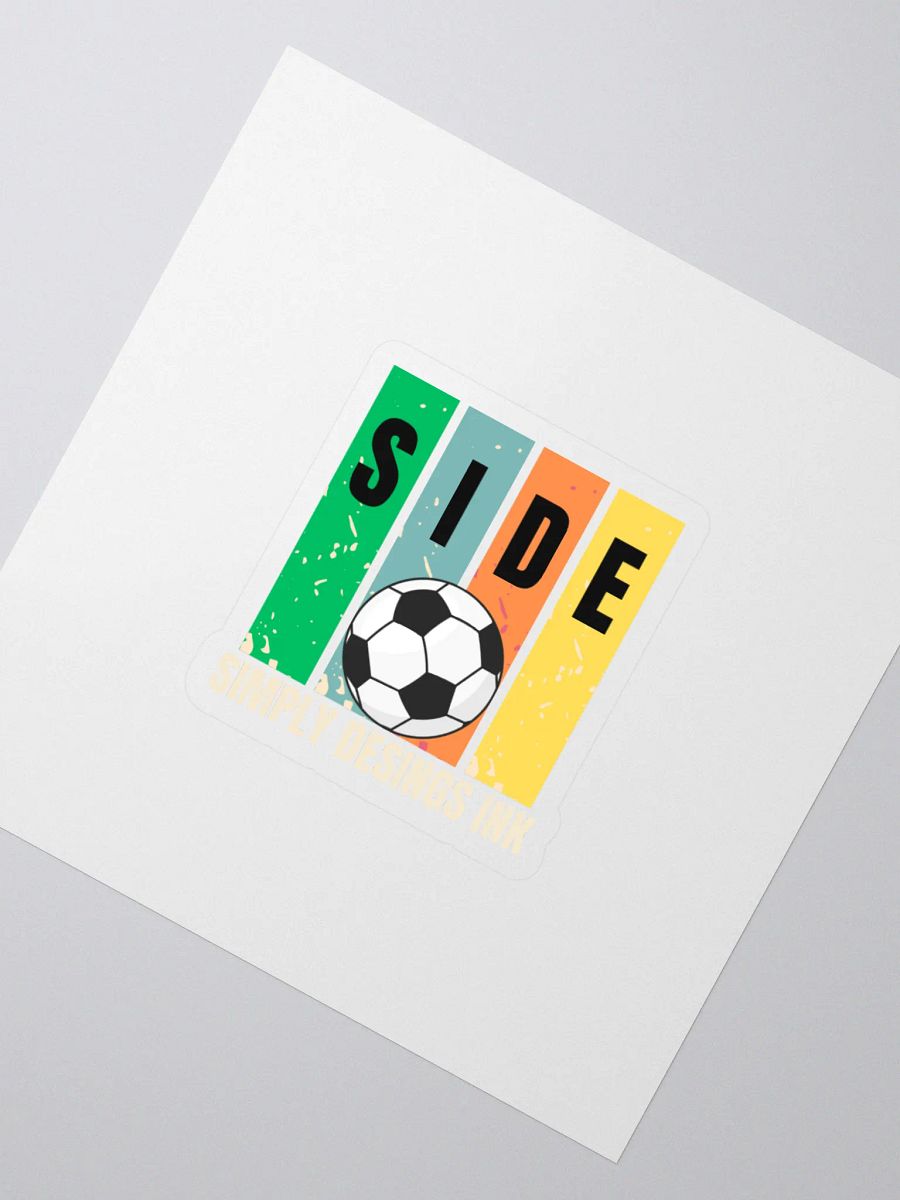 Soccer Ball Spectrum Kiss Cut Stickers product image (2)