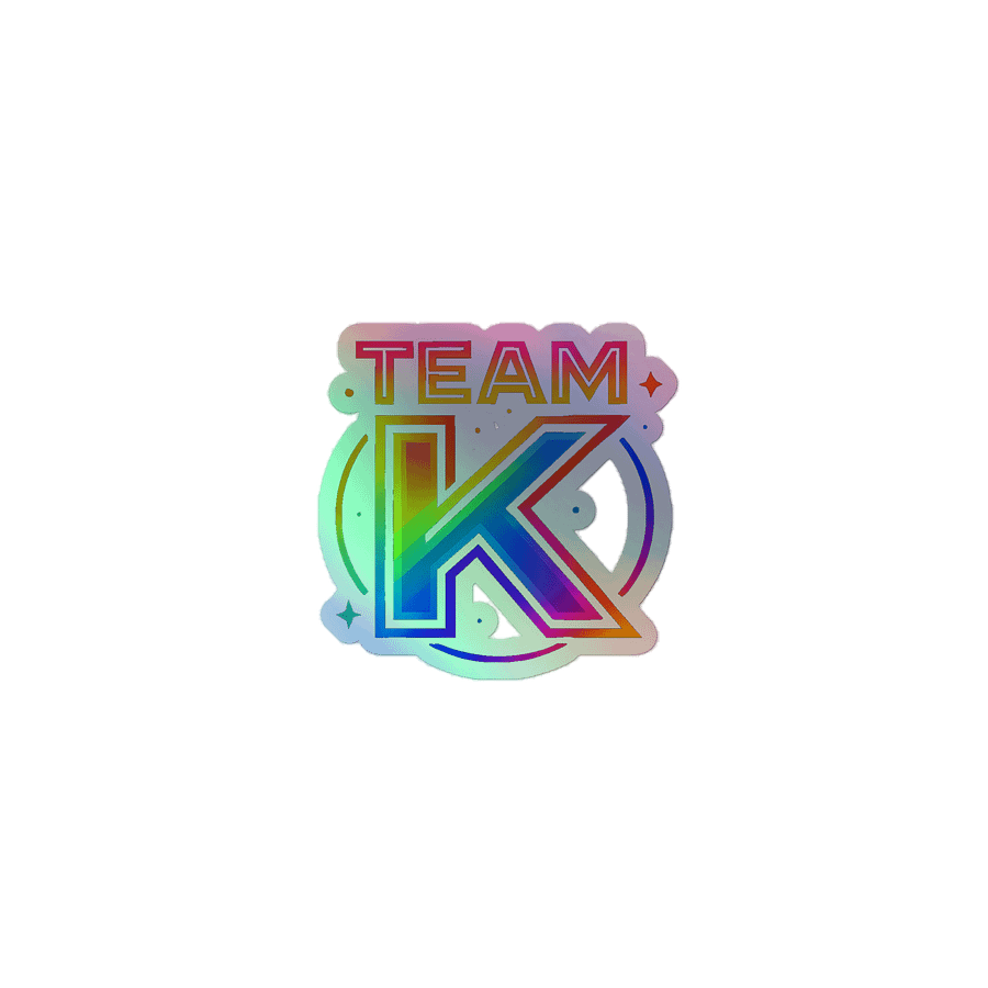 TEAM K Pride 1 HOLOGRAPHIC" STICKERS product image (1)
