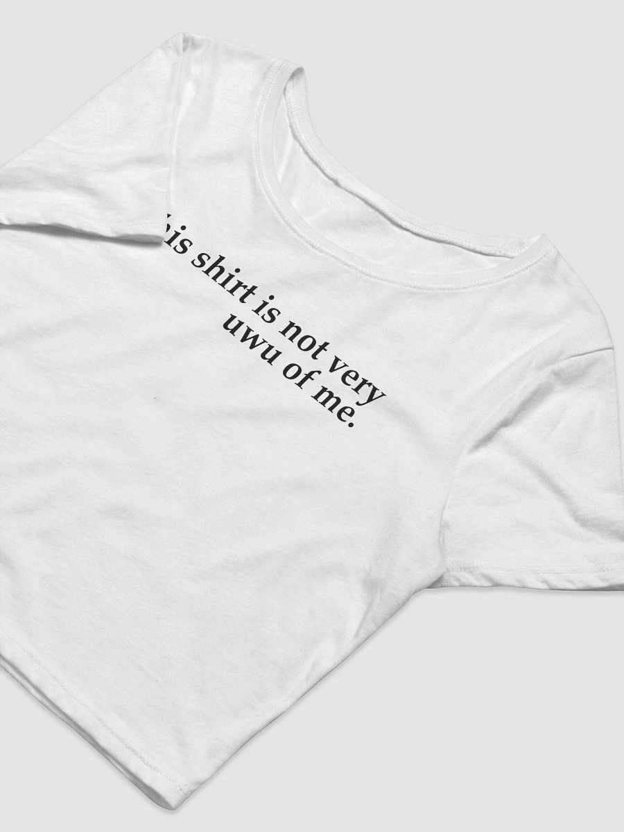 not very uwu cropped tee product image (3)