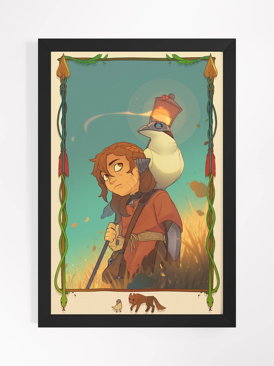 Kovah Hound and Raven Poster Framed 12" x 18" product image (1)