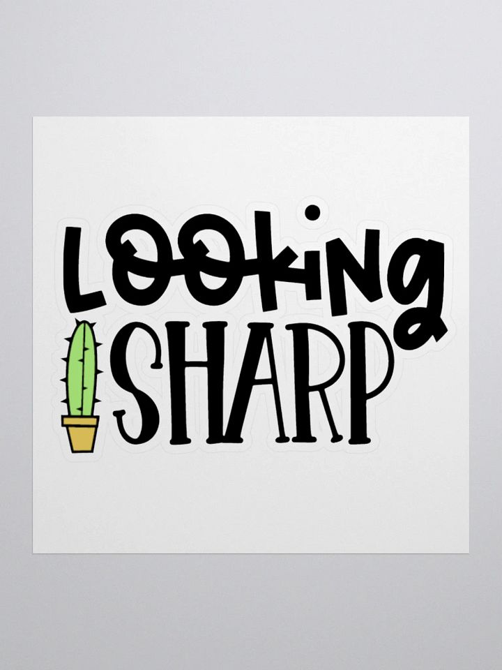 Sharp Cactus Kiss Cut Sticker product image (1)