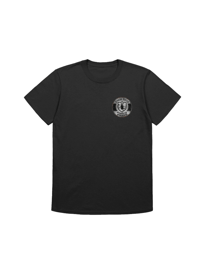 Stress-Tested Raccoon Emblem T-Shirt product image (4)
