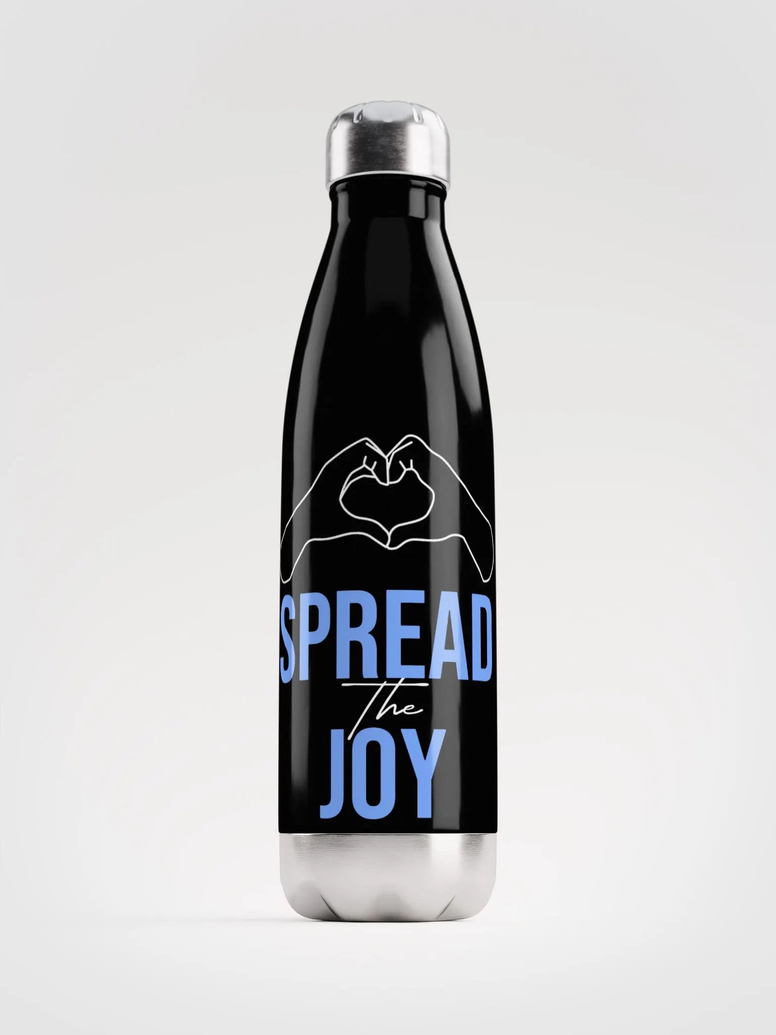 Spread the Joy Water Bottle Black product image (1)