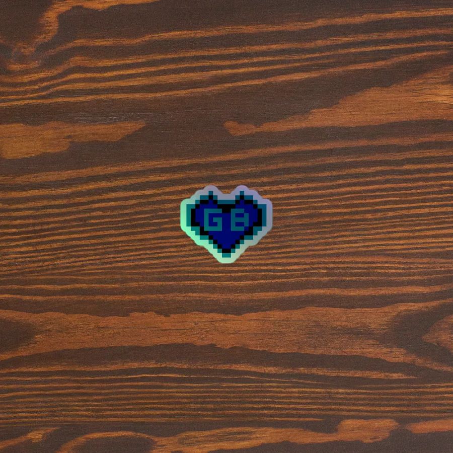 Gameboy Heart Holographic Sticker product image (5)