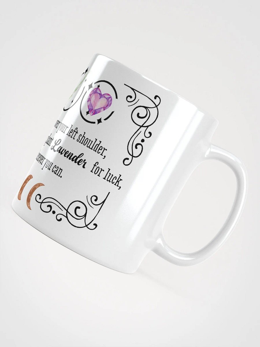 Rosemary, Lavender, and Love WHITE GLOSSY MUG - Witchy, Kitchen Witch, Magic Kitchen Gift product image (6)