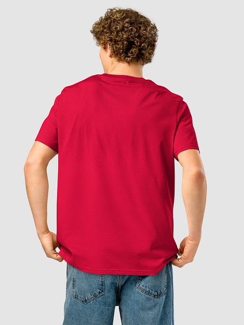Photo showing Stanley/Stella Unisex Organic Ribbed Neck T-Shirt